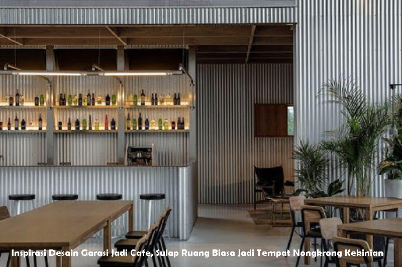 desain garasi jadi cafe