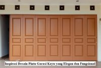 desain pintu garasi kayu