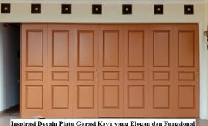 desain pintu garasi kayu