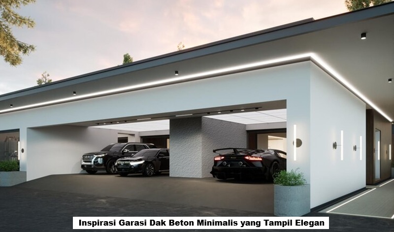 Garasi Dak Beton Minimalis